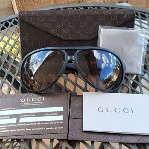 Gucci Sunglasses - Black with Stripe Detail - GG1030N/S DL5R4